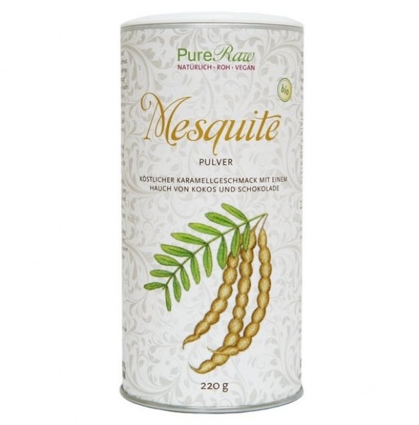 Mesquite Pulver, Bio, Rohkost, Vegan, Pure Raw, 220g B-Ware