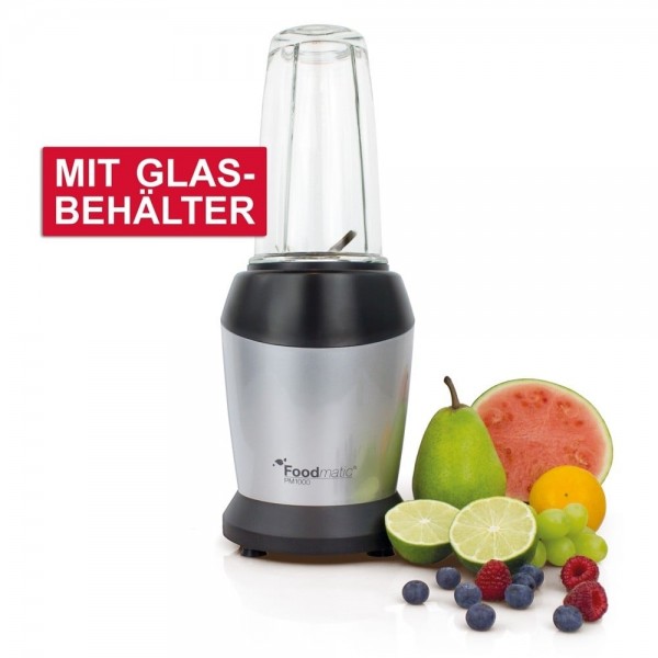 Foodmatic, Personal Mixer / Blender mit Glasbehälter