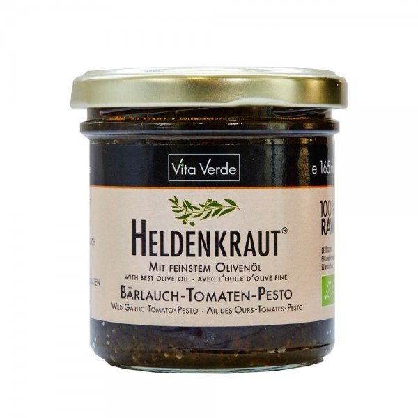 2. Bild von Heldenkraut Bärlauch Tomaten Pesto, Bio, Rokost, vegan, 165ml