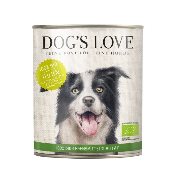 Dogs Love Bio Huhn mit Buchweizen, Sellerie & Basilikum