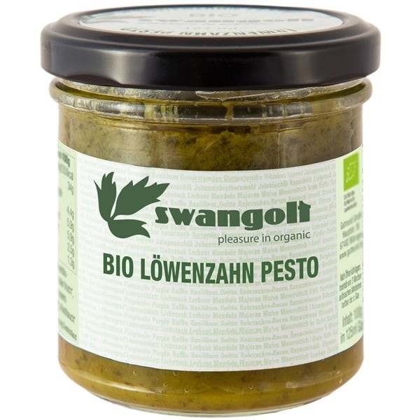 Löwenzahn Pesto, Bio, Rohkost, vegan, Swangolt Gourmet, 167ml