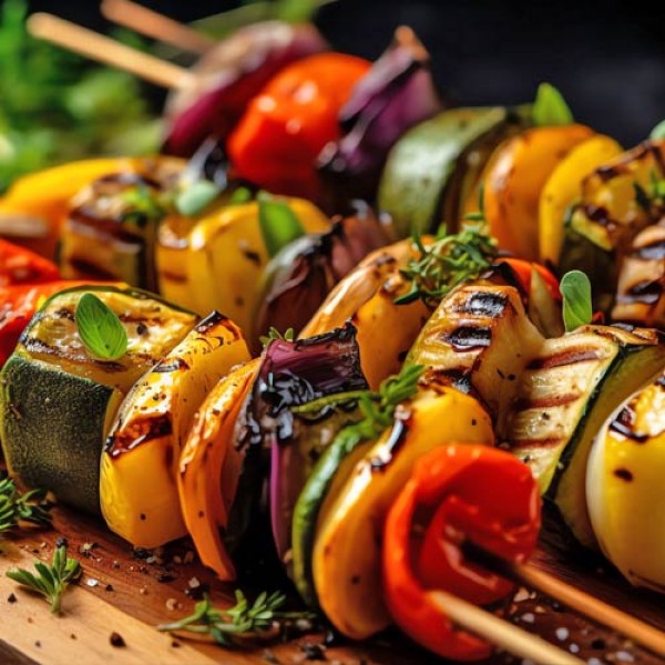 Rezept für leckere Grillsipieße mit Ananas - naturalfoodshop.de