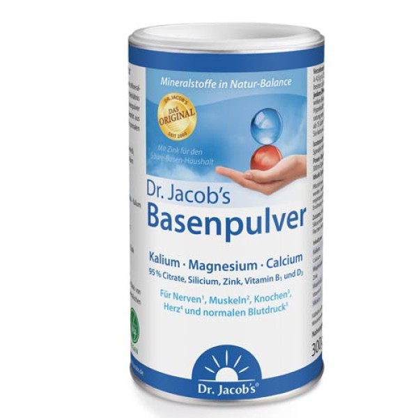 Dr. Jacob`s pHysioBase, Basenpulver, vegan, 300 g