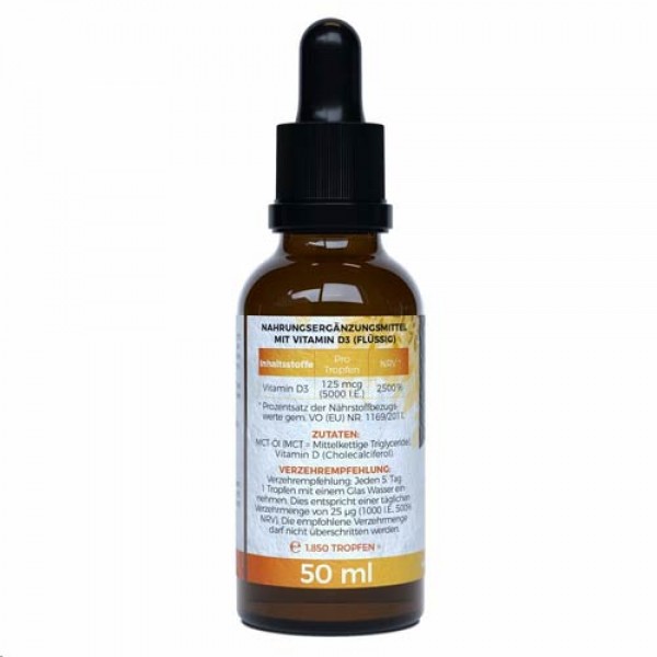 3. Bild von Vitamin D3 Tropfen 5.000 I.E., 50ml (1850 Tropfen)