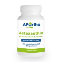 Bild von Astaxanthin, natürlich aus der Haematococcus Alge + Spirulina, 150 vegane Kapseln