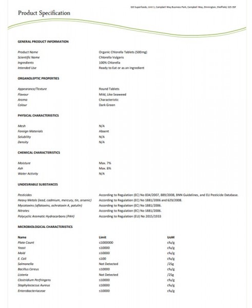 5. Bild von Chlorella Presslinge, Bio, Rohkostqualität 400g
