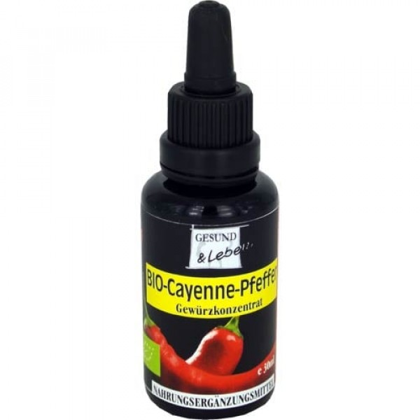 Bio Cayenne Pfeffer, Gewürzkonzentrat, 30ml