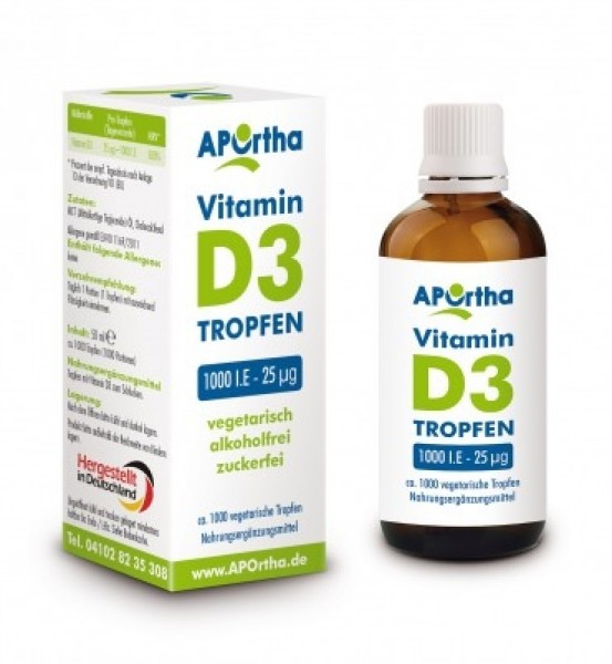 3. Bild von Vitamin D3 Tropfen 50ml, 1000 Tropfen á 1000 IE, natürlich