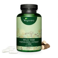 Bild von Wild Yams - Yamswurzel-Extrakt + Zink, 720mg, 120 vegane Kapseln