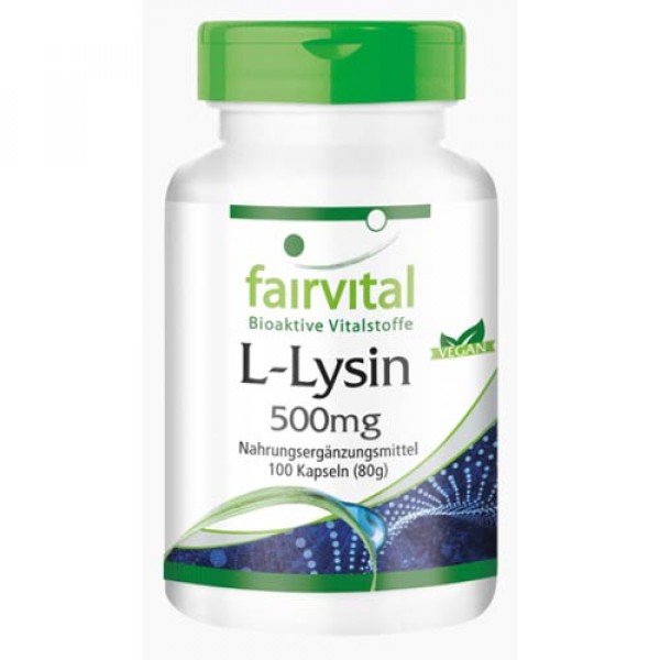 L-Lysin 500mg, 100 vegane Kapseln