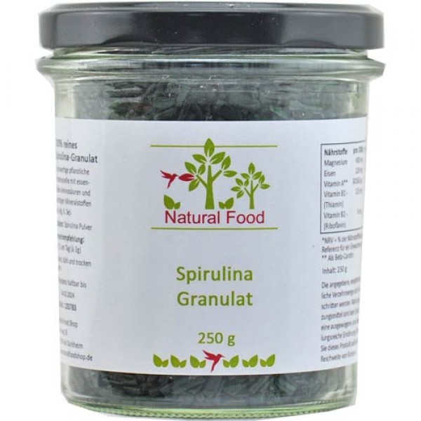 Spirulinagranulat, Rohkostqualität, 150g