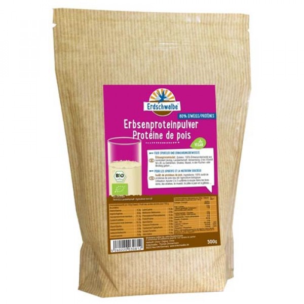 Erbsen Proteinpulver, Bio, vegan, 500g B-Ware